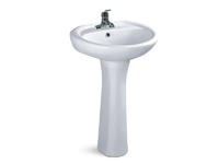Ceramic sanitary ware pedestal wash basin type