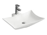 Ceramic different types of basins wash sink on the table