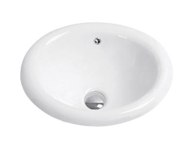 Bathroom ceramic top counter round circular wash basin