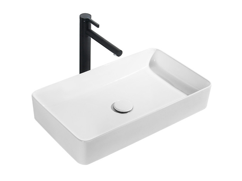 Bathroom sinks slim edge countertop dining room ceramic rectangular wash hand basin
