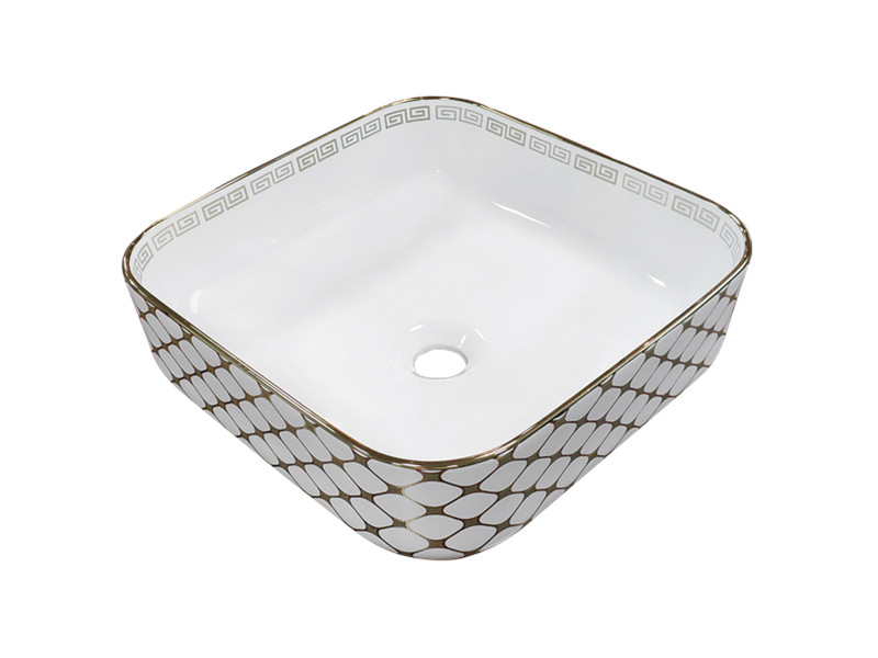 Exotic ceramic luxe wash basin