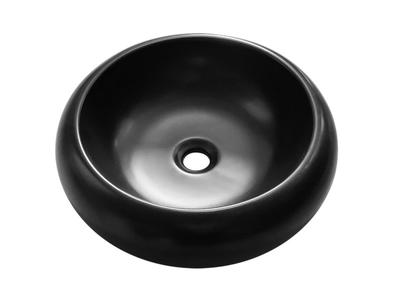 Factory Round Black Ceramic Wash Basin For Bathroom