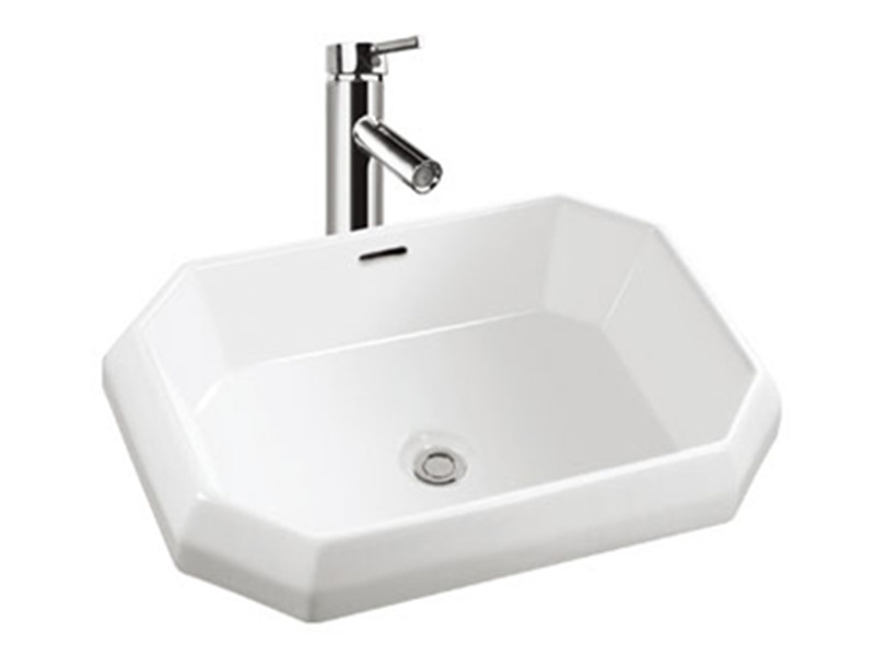 Guangzhou ceramic bathroom washing octagonal sink