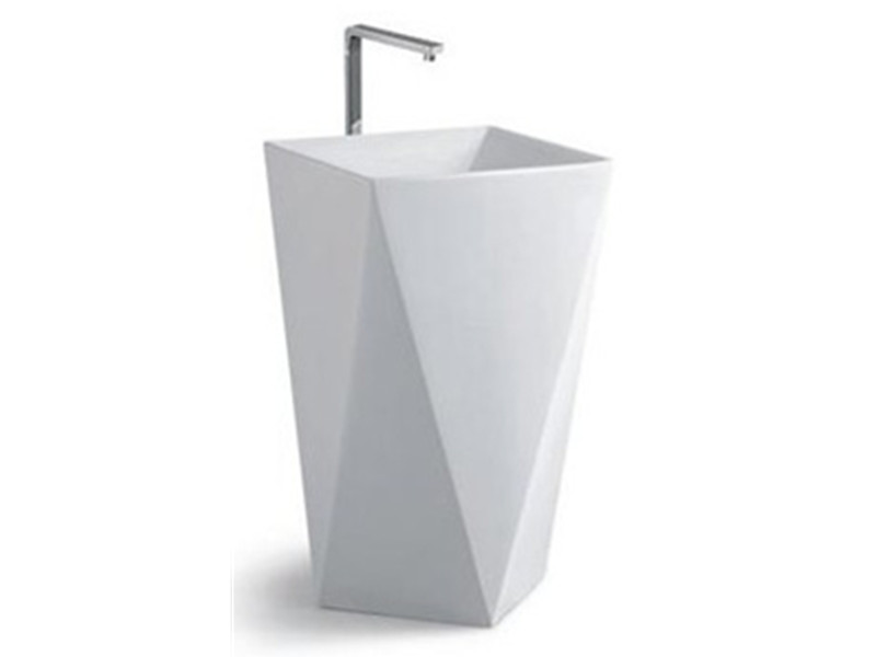 Modern design ceramic china metal one piece wash basin stand