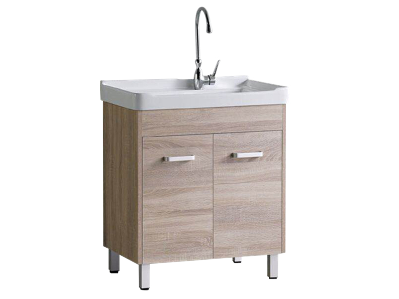 China supply bathroom wooden classic laundry sink cabinet