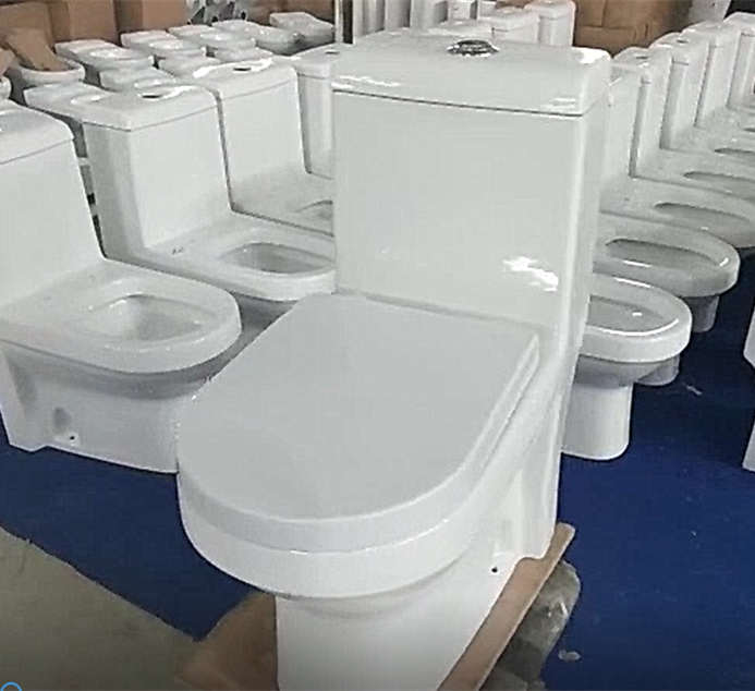 Sanitary ware P-trap one piece toilet