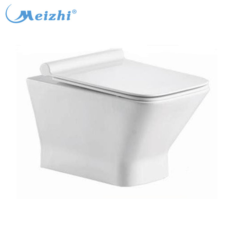 China manufacturer ceramic rimless wall mounted toilet bowl